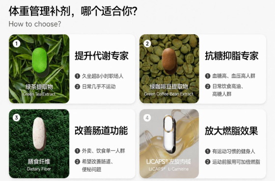 定制营养 ｜ 代谢缓慢、减重瓶颈，深度解析绿茶、左旋肉碱、绿咖啡豆的内服调理原理